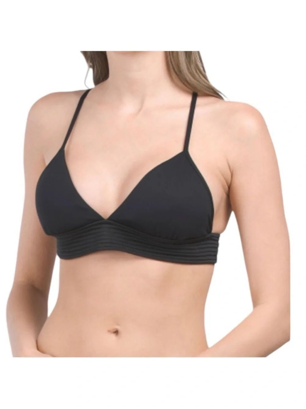 NWT SEAFOLLY Quilted Fixed Tri Bikini Swim Top 8